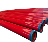 Tuyaux d'incendie BAOLAI pour sprinklers, conformes ASTM A796, laminés à chaud ERW, surface Q235B, peinture rouge RAL3000, usage intensif, 12m, export