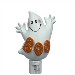 Lámpara de Noche LED de Dibujos Animados para Dormitorio, Luz Nocturna para Halloween, Lindo Fantasma BOO, Decoración para Sala de Estar Infantil, Proyección de 7 Colores - Product Image 5
