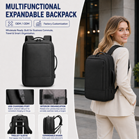 Sac à dos professionnel pour ordinateur portable, sac à dos de voyage léger en nylon imperméable, vente en gros, MOQ 20 pièces, fournisseur d'usine OEM ODM