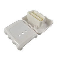 Connecteur OBD SETOCONT blanc ST-SOH-011 avec bornes mâles plaquées or 16 broches, couvercle OBDII, boîtier OBD2