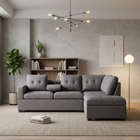 Ensemble de canapés modulaires en L de luxe moderne haut de gamme pour salon et sous-sol