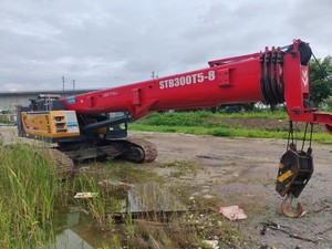 Système de treuil à câble pour excavatrice hydraulique SANY rouge, capacité 30 tonnes, hauteur de levage 42,5 m, moteur, boîte de vitesses, pompe - Occasion, Construction - Product Image 2
