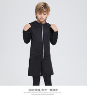 Ensemble de compression sportive pour adultes et enfants, doublé en polaire, chaud pour la salle de sport, l'entraînement, le temps froid, les activités de plein air