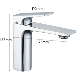 Juego de ducha para baño, grifo de lavabo de cobre, válvula de cerámica, monomando, rociador de chorro, cabezal redondo - Product Image 3