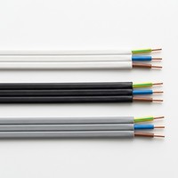 300V BVVB 3-adriges Flachkupferkabel mit PVC-Isolierung und PVC-Ummantelung, 4 AWG, Gebäude-Elektrokabel, IEC-Kabel, Hausverdrahtung