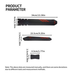 Etiqueta de protección de cadena de bicicleta MTBBike, pegatina de cadena de cuidado, Marco plegable, película protectora, pegatina antiarañazos - Product Image 3