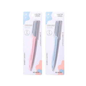 Rasoir à <span class=keywords><strong>sourcils</strong></span> permanent en acier inoxydable LMLTOP, lame carrée, non pliable, outil de dermaplaning pour une épilation faciale efficace - Product Image 6