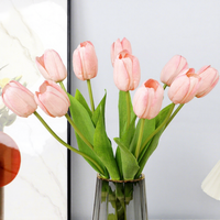 Bunga Tulip Artificial Real Touch, Tulip Palsu Premium dengan Tekstur Basah, Dekorasi Rumah, Rangkaian Bunga Pernikahan, Batang Tulip Grosir