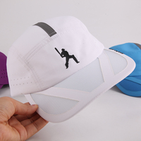 Gorra Deportiva para Exteriores, Transpirable, para Correr, de 5 Paneles, Impermeable, de Secado Rápido y Ligera