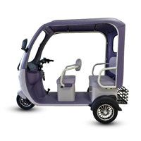 Triciclo Eléctrico para Adultos de Alta Calidad en Oferta, con Cabina Abierta, Tres Ruedas, Triciclos de Ocio de 3 Ruedas para Adultos