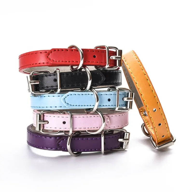 UFBemo — collier en cuir PU Double face pour chien, multicolore, Durable, nouveau Design à la mode, vente en gros