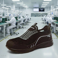 Chaussures de sécurité antistatiques ESD avec embout en acier, anti-perforation pour la semelle intermédiaire, légères, respirantes, basses, unisexes, sportives, pour le travail