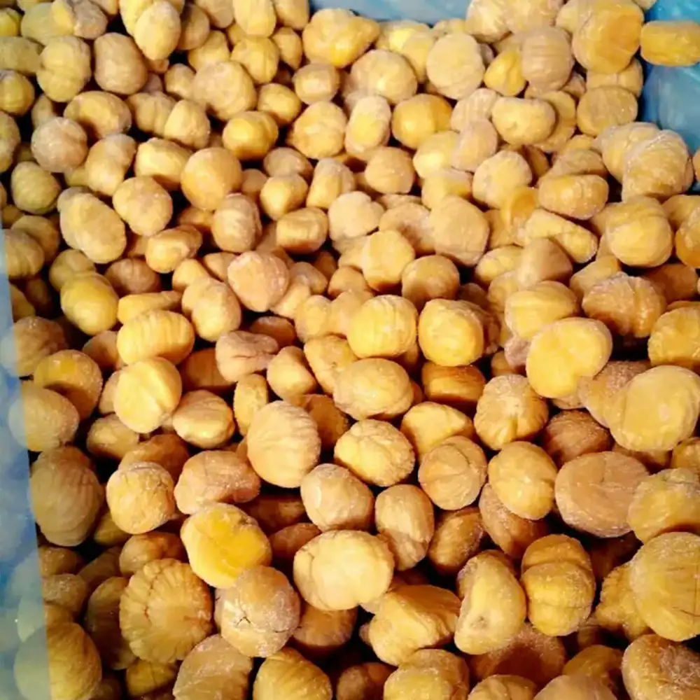 Il più popolare cibo di castagne pelate tostate congelate nel mercato asiatico