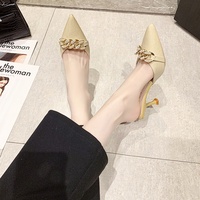 2025 Tendance Été Demi-Mules à Talons Aiguilles Nouveauté Style Féerique pour Femmes Extérieur
