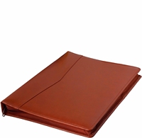Personnaliser les affaires de luxe multifonction A4 2 anneaux agenda porte-documents en cuir pu fermeture éclair portefeuille dossier avec logo