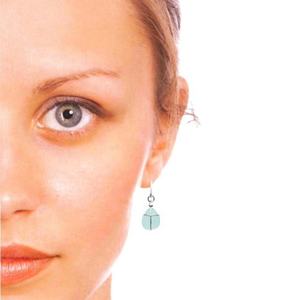 Été plage peignage vie voyage forme organique larme mer océan verre verre verre pierres pendentif bracelet boucles d'oreilles ensemble - Product Image 6