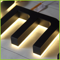 Letras LED 3D Retroiluminadas de Acero Inoxidable IP65 para Rótulos de Tiendas, Publicidad y Salones de Belleza, Fabricación OEM/ODM, Marca Daco Sign