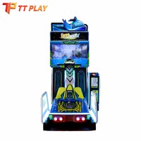 Simulateur de course de bateaux à moteur pour 2 joueurs, écran HD 42 pouces, cabinet métallique, fonctionnant à pièces, pour salles de jeux et centres d'amusement