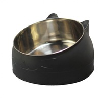 Bol pour chat avec oreilles de chat, protection des vertèbres cervicales, anti-choc, rond, oblique