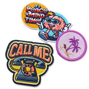 Parche ecológico bordado con capucha logotipo Occidental estilo cosido para tela parches bordados personalizados hierro en - Product Image 2