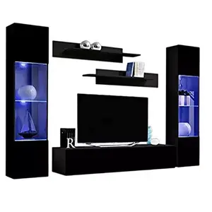 Modern wooden wall mounted TV stand Sets Living room storage TV cabinet Sets Floating Entertainment Center For TVs