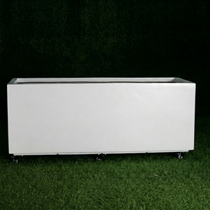 Macetas de Jardín Rectangulares Clásicas de FRP KNT, Duraderas, Ligeras, Blancas, para Uso en Hogares, Centros Comerciales y Hoteles - Product Image 1