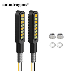Clignotants de moto 12V 16 LED à défilement, feux de jour et feux stop - Product Image 3