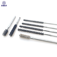 Brosse industrielle en acier inoxydable pour bouteilles, brosse de nettoyage pour tubes à essai, brosse à fil torsadé avec poignée pour verrerie de laboratoire et tuyaux