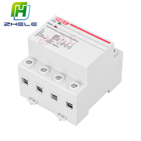 Dispositif de protection contre les surtensions et les sous-tensions ZHELE 40A 50A 63A 80A 100A 230V 380V protecteur de tension automatique triphasé