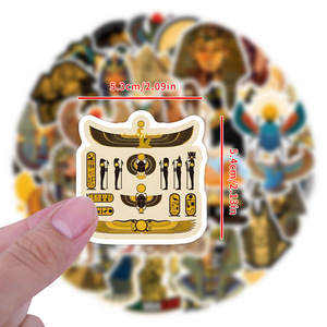 Recién 60PCS Antiguo Egipto mitología Faraón pirámide esfinge pegatina - Product Image 2