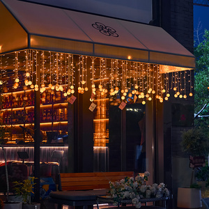 8 Shining Modes for Indoor Ceremony Birthday Christmas Party Bedroom Balcony Roof Decorations <strong>LED</strong> Outdoor Curtain <strong>String</strong> <strong>Lights</strong> - Product Image 2