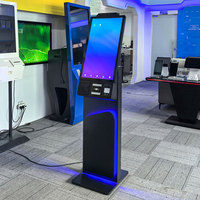 Kiosque en libre-service intelligent de 27 pouces avec lecteur de carte, code QR et LED