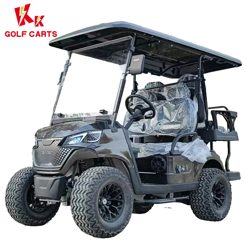 Kk Atv Golfkar Mini Elektrische Vrachtwagen 4 Wielen Lithium Elektrische Batterij Elektrische Mini Auto