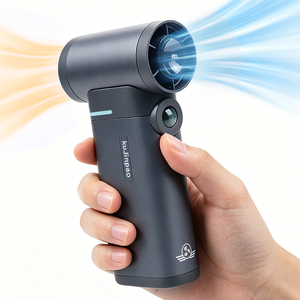 Ventilateur portable à défilement rapide avec affichage numérique, corps métallique, 1 à 100 vitesses, charge rapide en 1,5h, 6000mAh, idéal pour les voyages - Product Image 1