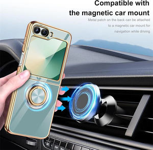Casing ponsel mewah tahan guncangan untuk Samsung, casing ponsel mewah, penutup magnetis nirkabel pemasangan pada Mobil Samsung Z Flip6 5 4 <span class=keywords><strong>3</strong></span> - Product Image 2