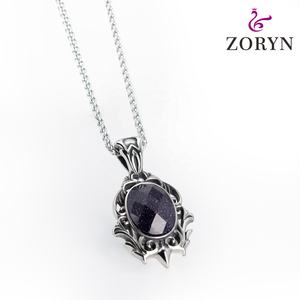 Colliers pendentifs en acier inoxydable étanche avec crâne de démon ailé, bijoux de mode gothiques punk vintage en acier titane pour hommes - Product Image 5