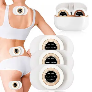 Carregamento sem fio para aliviar a fadiga, massageador de bolso, mini massageador eletrônico de pulso ems, massageador portátil para pescoço