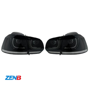 <span class=keywords><strong>Feux</strong></span> arrière noirs pour Volkswagen <span class=keywords><strong>Golf</strong></span> 6 2010-2012, ensemble de <span class=keywords><strong>feux</strong></span> arrière GTI modifiés à LED avec clignotants séquentiels - Product Image 1