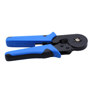HSC8 Cold Press Terminal Crimping <b>Pliers</b> 6-4A European Style Tubular Terminal Block Industrial Grade Blue Handle - Product Image 1