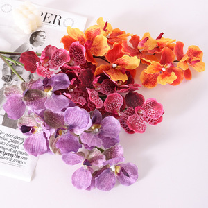Nuovi Arrivi: Grandi Fiori Artificiali di Orchidea, 7 Teste, Effetto Realistico, Alta Simulazione, Design <span class=keywords><strong>Vanda</strong></span> Fatto a Mano, per San Valentino e Capodanno - Product Image 2