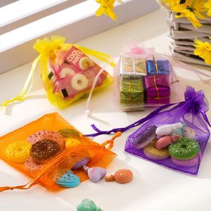 Màu Sắc Hỗn Hợp Dây Kéo Quà Tặng Túi Lưới Đảng Ủng Hộ Túi Kẹo Đồ Trang Sức Nhỏ Organza Túi Cho Giáng Sinh Đám Cưới - Product Image 4