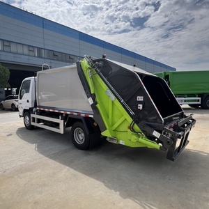 ISUZU ELF 4X2 truk sampah merek terkenal kompresi kecil sepenuhnya ringan modis daya tinggi 5CBM pemuat belakang - Product Image 3