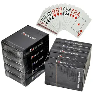 ポーカーカード高品質の利用可能なプラスチックトランプポーカーチップスケース1000カードカスタム印刷用紙