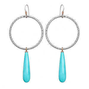 Orecchini Pendenti in Stile Vintage con Agata Rossa e Amazzonite, Argento Sterling 925, Orecchini a Goccia Martellati, Gioielli Fatti a Mano - Product Image 1