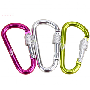 4 Piezas de Mosquetones de Aleación de Aluminio de 8cm/7cm/6cm/5cm, Anillo en D, Clip para Llavero, Gancho de Seguridad para Camping, Kit de Viaje al Aire Libre <span class=keywords><strong>GYH</strong></span> - Product Image 2