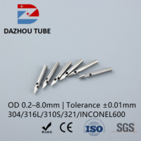 Aiguille à pointe lancée de qualité industrielle et médicale en acier inoxydable 304SS 14G 80 mm pour interventions chirurgicales avec une tolérance de haute précision