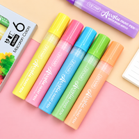 Ensemble de stylos marqueurs acryliques à 6 couleurs de grande capacité avec logo personnalisé M10 pour le dessin DIY, la peinture à l'aquarelle et l'art