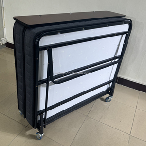 折りたたみ式簡易ベッドマットレス 15cm 折りたたみ式フレーム 耐久性のある金属製 モダンデザイン ホテル寝室 アパート 学校 簡単収納 - Product Image 5