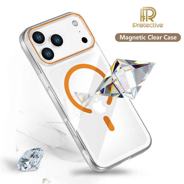 For iPhone 16 Plus Magnetic Phone Cover Phone Case for iPhone 17 16 15 14 13 12 Pro Wireless Charge Support