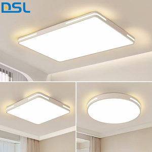 Hiện đại đơn giản vuông <span class=keywords><strong>LED</strong></span> Đèn trần thiết kế nhà bề mặt gắn kết cho phòng khách phòng ngủ đèn trần với điều khiển từ xa - Product Image 3